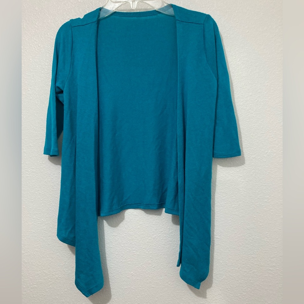 Arizona Jean Co. Aqua Cardigan Sweater Girl’s Size Small 7/8
